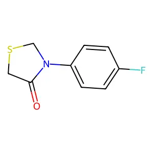 3-(4-Fluorophenyl)-1,3-thiazolidin-4-one structure