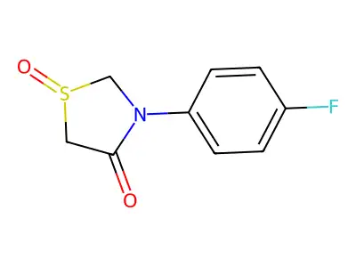 3-(4-Fluorophenyl)-1-oxo-1,3-thiazolidin-4-one structure