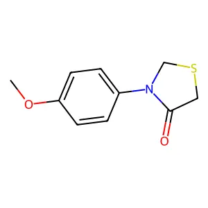 3-(4-Methoxyphenyl)-1,3-thiazolidin-4-one structure