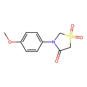 3-(4-Methoxyphenyl)-1lambda~6~,3-thiazolane-1,1,4-trione structure