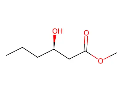 Methyl 3-hydroxyhexanoate structure