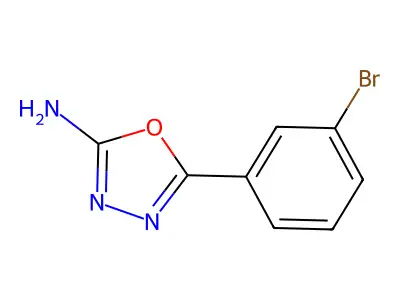 5-(3-Bromophenyl)-1,3,4-oxadiazol-2-amine structure