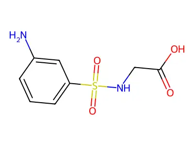 (3-氨基苯磺酰氨基)乙酸 structure