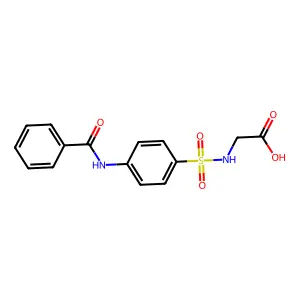 N-(((4-Benzoylamino)phenyl)sulfonyl)glycine structure