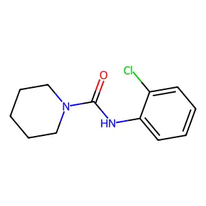 1-(2-Chlorophenylcarbamoyl)piperidine structure