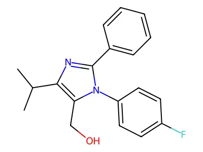 1-(4-Fluorophenyl)-5-(hydroxymethyl)-4-isopropyl-2-phenylimidazole structure