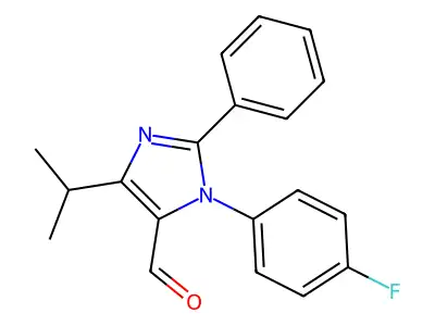 1-(4-Fluorophenyl)-4-isopropyl-2-phenylimidazole-5-carboxaldehyde structure