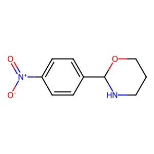 2-(4-Nitrophenyl)-1,3-oxazinane structure