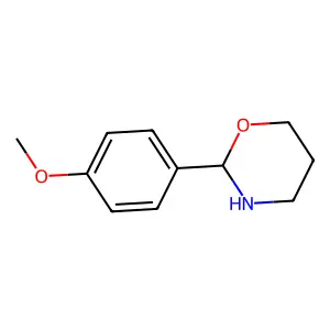 2H-1,3-Oxazine, tetrahydro-2-(4-methoxyphenyl)- structure