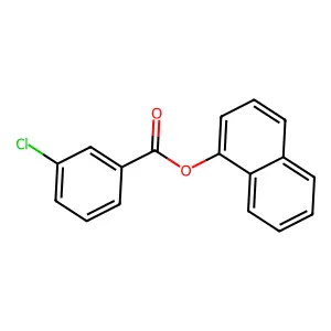 1-Naphthyl 3-chlorobenzoate structure