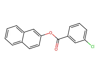 Naphthalen-2-yl 3-chlorobenzoate structure