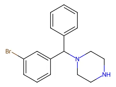 1-[(3-Bromophenyl)-phenylmethyl]piperazine structure