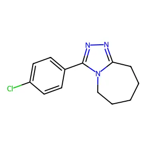 3-(4-chlorophenyl)-6,7,8,9-tetrahydro-5H-[1,2,4]triazolo[4,3-a]azepine structure