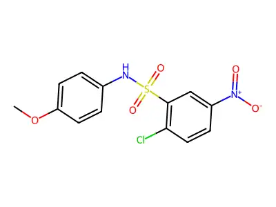 2-chloro-N-(4-methoxyphenyl)-5-nitrobenzenesulfonamide structure