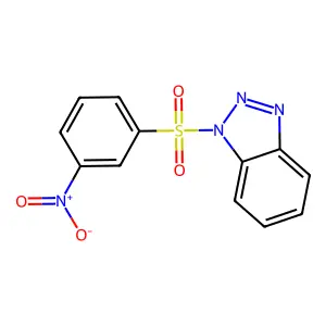 1-((3-nitrophenyl)sulfonyl)-1H-benzo[d][1,2,3]triazole structure