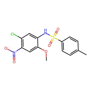 5'-Chloro-4'-nitro-P-toluenesulfon-O-anisidide structure