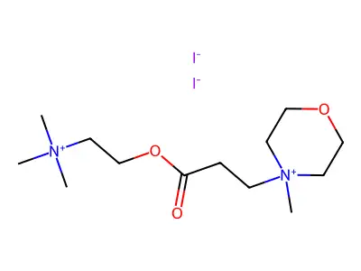 Morpholinium, 4-(2-carboxyethyl)-4-methyl-, iodide, ester with choline iodide structure