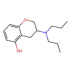 3-Propylamino-5-hydroxychroman structure
