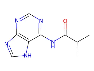N-(9H-Purin-6-yl)isobutyramide structure
