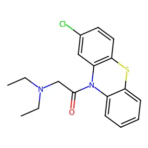 1-(2-Chlorophenothiazin-10-yl)-2-(diethylamino)ethanone structure