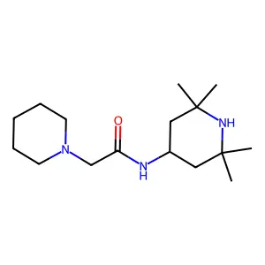 2-(piperidin-1-yl)-N-(2,2,6,6-tetramethylpiperidin-4-yl)acetamide structure