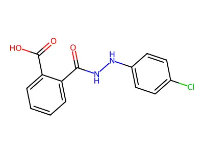 2-{[2-(4-Chlorophenyl)hydrazino]carbonyl}benzenecarboxylic acid structure