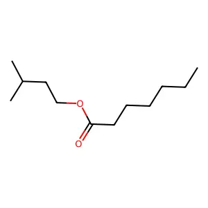 Isoamyl heptanoate structure