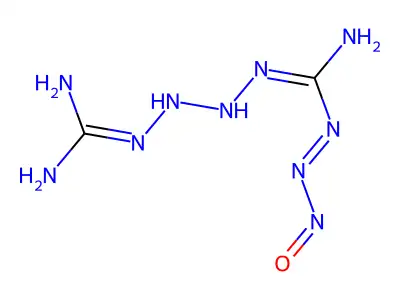 Guanyl nitrosaminoguanyltetrazene structure