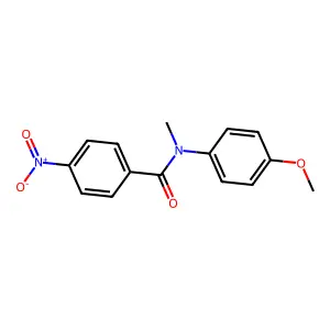 N-(4-Methoxyphenyl)-N-methyl-4-nitrobenzamide structure