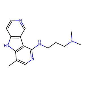 1,3-Propanediamine, N,N-dimethyl-N-(4-methyl-5H-pyrrolo(3,2-c:4,5-c')dipyridin-1-yl)- structure