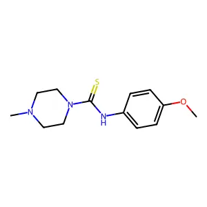 N-(4-methoxyphenyl)-4-methylpiperazine-1-carbothioamide structure