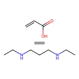 N,N'-diethylpropane-1,3-diamine;ethene;prop-2-enoic acid structure