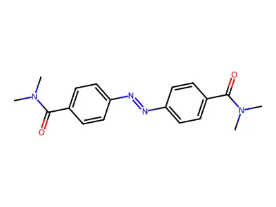 Benzamide, 4,4'-azobis[N,N-dimethyl- structure