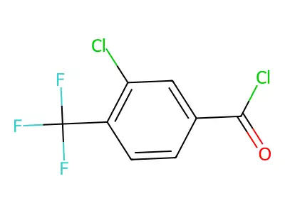3-氯-4-(三氟甲基)苯甲酰氟 structure
