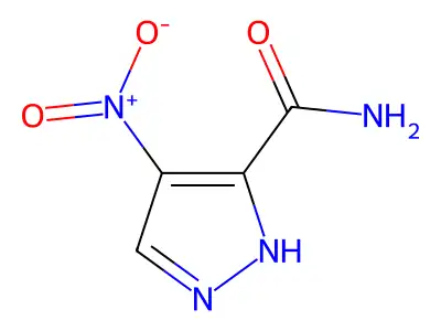 4-nitro-1H-pyrazole-5-carboxamide structure