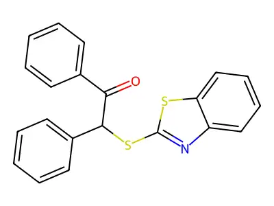 2-(1,3-Benzothiazol-2-ylsulfanyl)-1,2-diphenylethanone structure