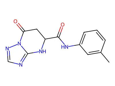 N-(3-methylphenyl)-7-oxo-4,5,6,7-tetrahydro[1,2,4]triazolo[1,5-a]pyrimidine-5-carboxamide structure