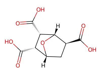 7-Oxabicyclo(2.2.1)heptane-2,3,5-tricarboxylic acid, (2-exo,3-exo,5-endo)- structure