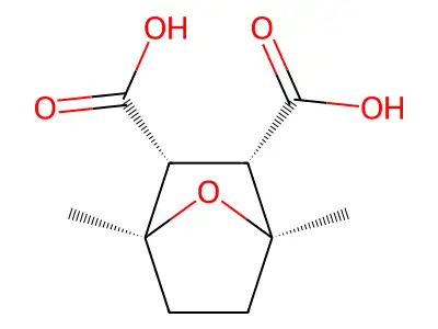7-Oxabicyclo(2.2.1)heptane-2,3-dicarboxylic acid, 1,4-dimethyl-, (exo,exo)- structure
