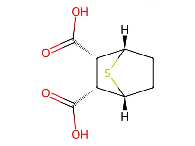 7-Thiabicyclo(2.2.1)heptane-2,3-dicarboxylic acid, (exo,exo)- structure