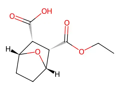 7-Oxabicyclo(2.2.1)heptane-2,3-dicarboxylic acid, monoethyl ester, (exo,exo)- structure