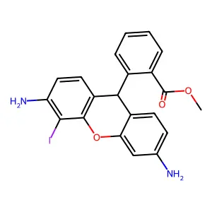 2'-Iododihydrorhodamine 123 structure