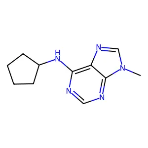 N6-环戊基-9-甲基腺嘌呤 structure