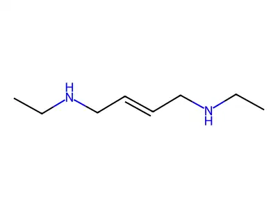 2-Butene-1,4-diamine, N1,N4-diethyl- structure