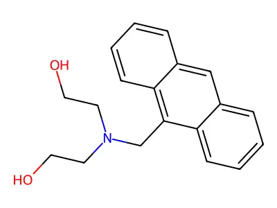 Ethanol, 2,2'-[(9-anthracenylmethyl)imino]bis- structure