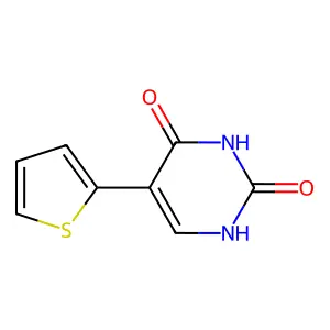 5-(thiophen-2-yl)pyrimidine-2,4(1H,3H)-dione structure