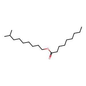 Nonanoic acid, 8-methylnonyl ester structure