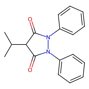 3,5-Pyrazolidinedione, 4-(1-methylethyl)-1,2-diphenyl- structure