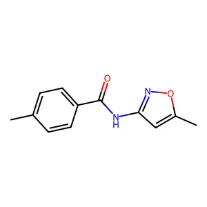 4-methyl-N-(5-methyl-1,2-oxazol-3-yl)benzamide structure