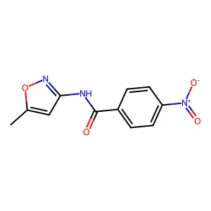 N-(5-甲基-3-异噁唑基)-4-硝基苯甲酰胺 structure